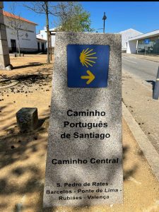 Camino Portugues km paal